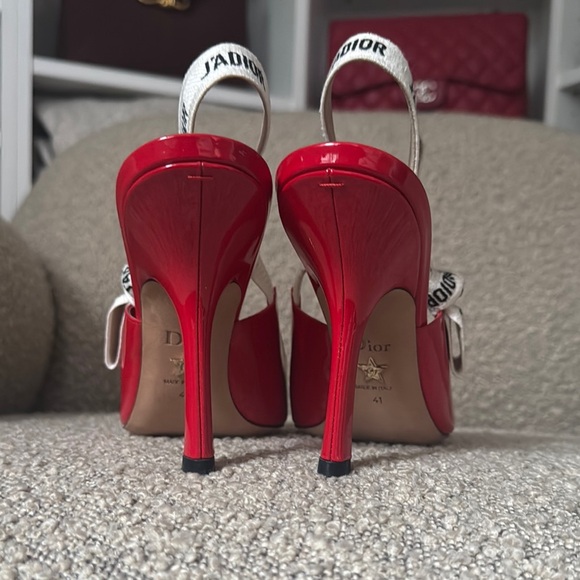 Dior J’adiorRed Slingback Pumps - Picture 2 of 8